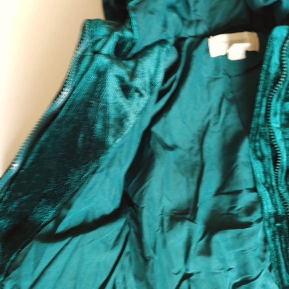 2/$35 Dark Green Velour Baby Coat - Picture 4 of 7